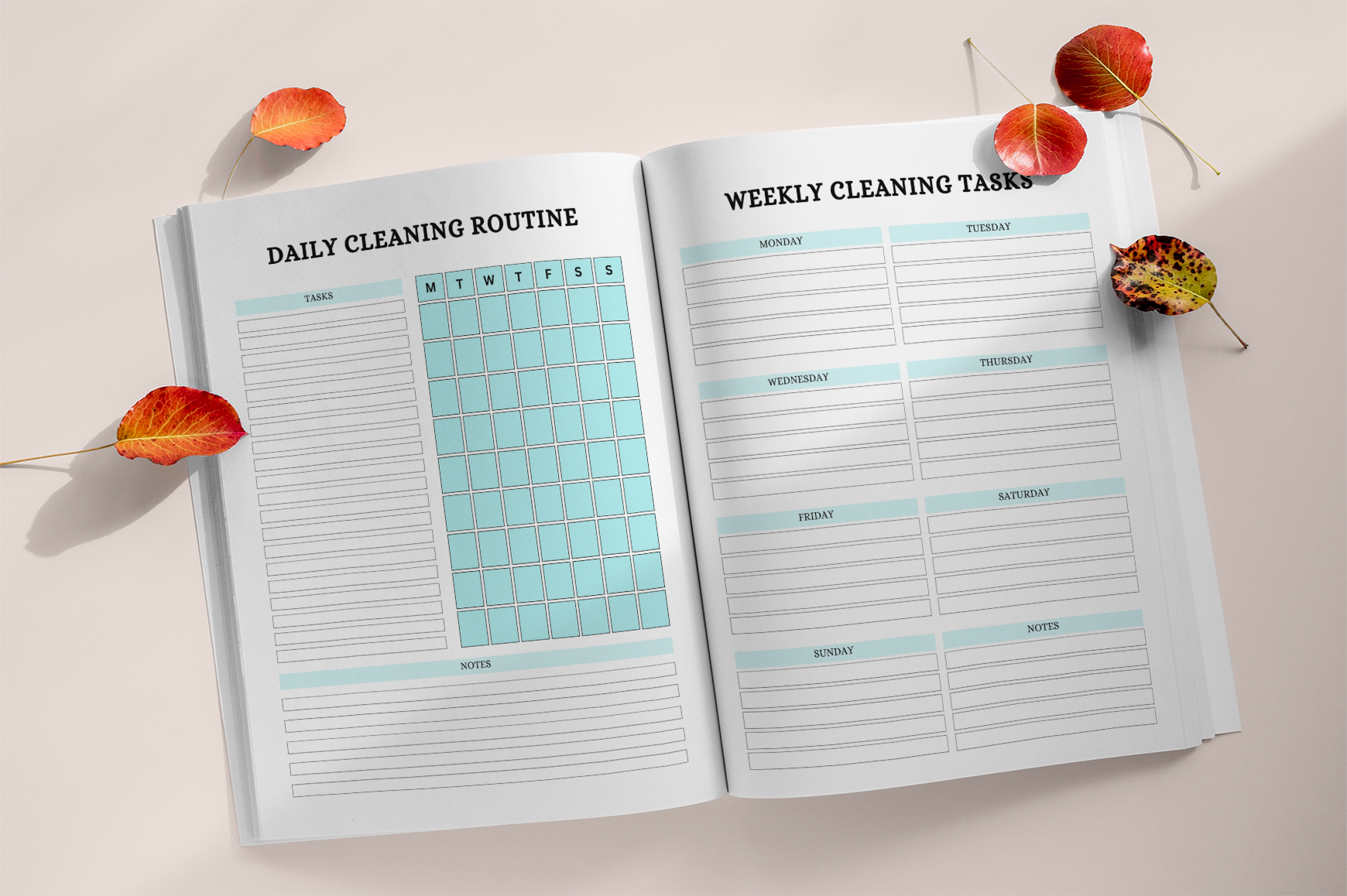 Clean Organized Living Planner