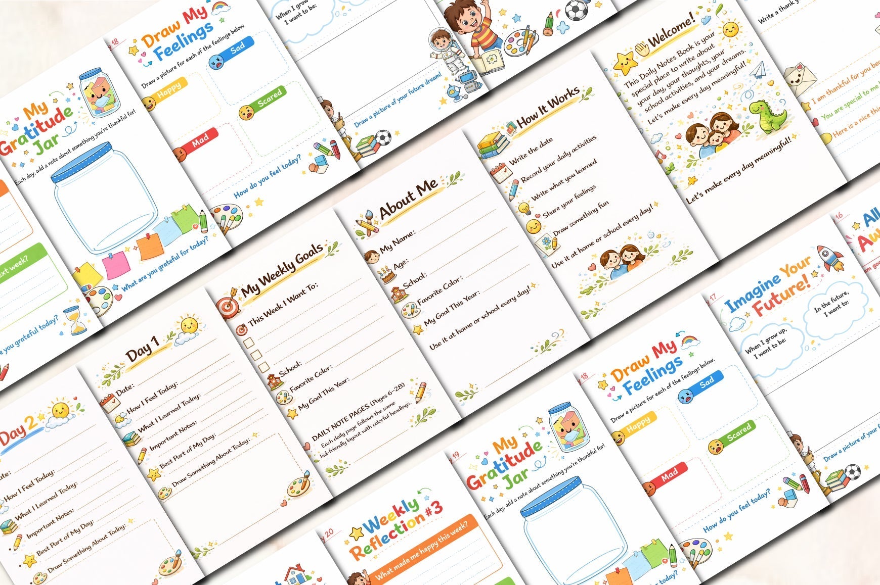 Daily Notes Kids Planner