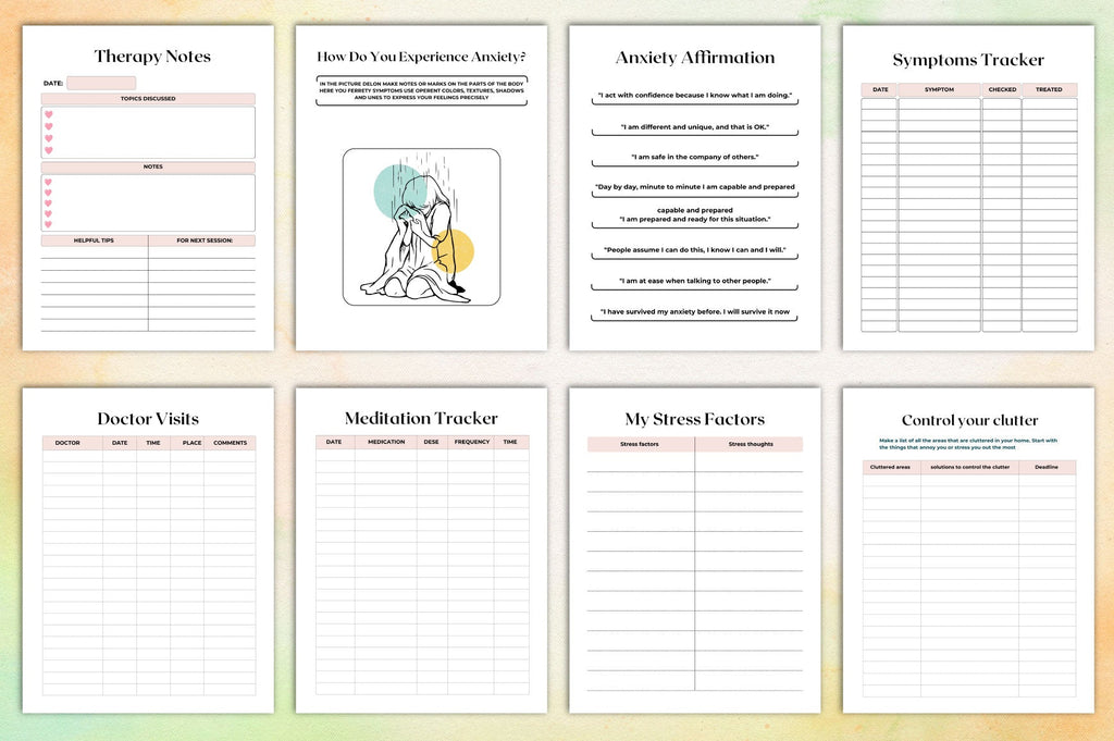 Mental Self Care Workbook for Personal Growth