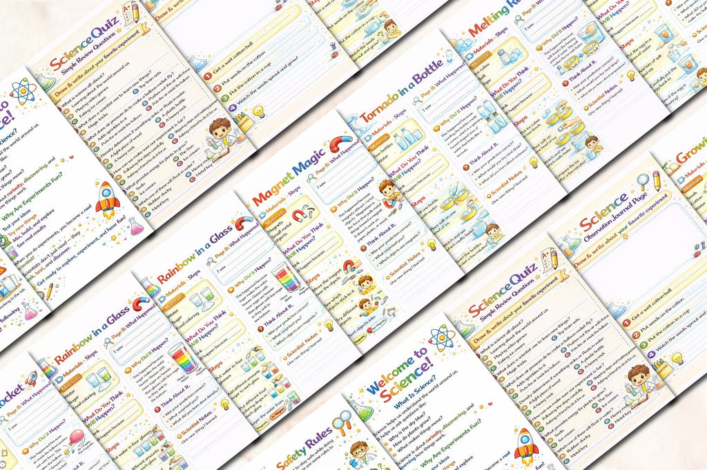 Everyday Science Experiments for Kids Planner