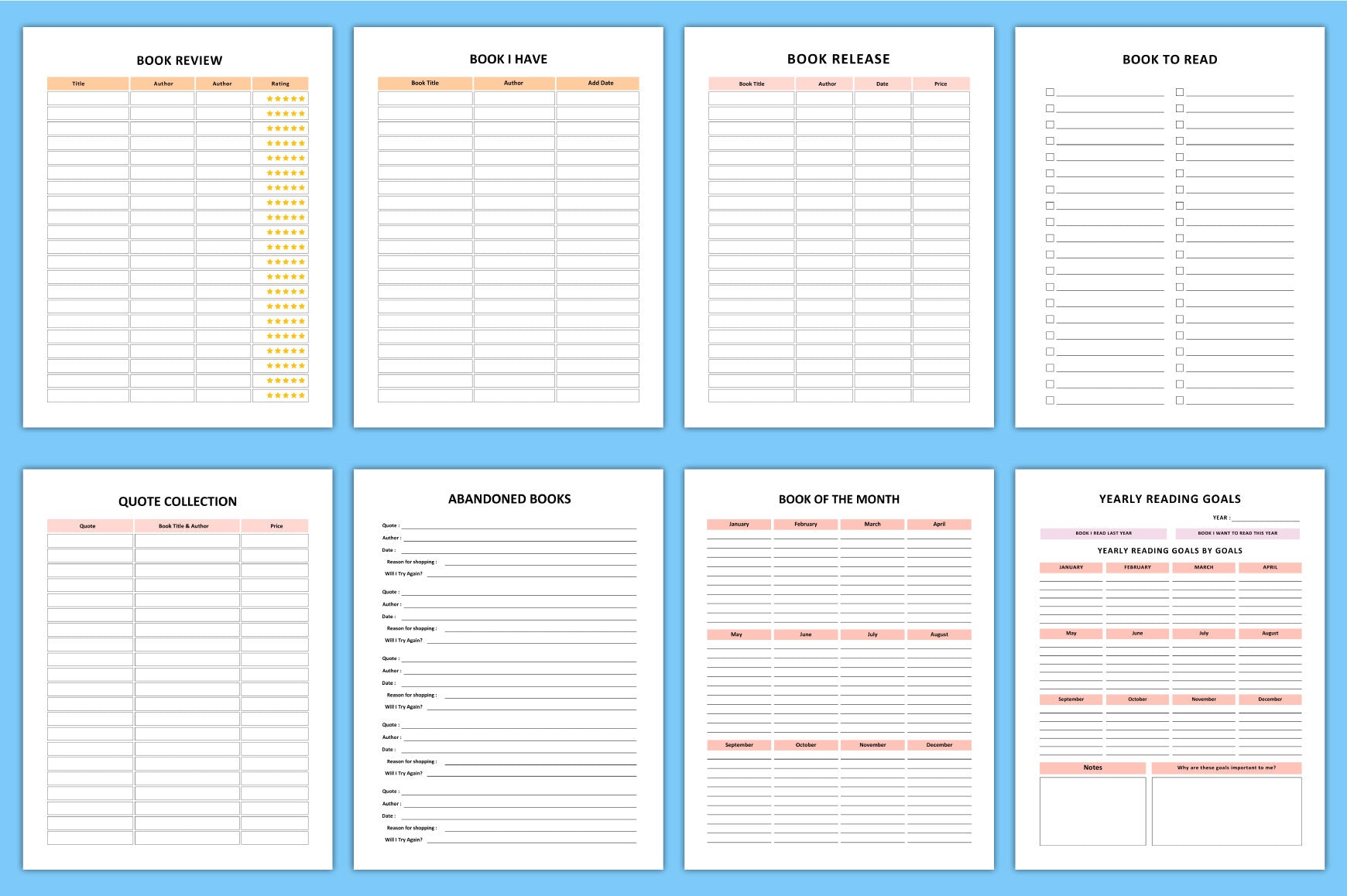 Reading Planner Guide