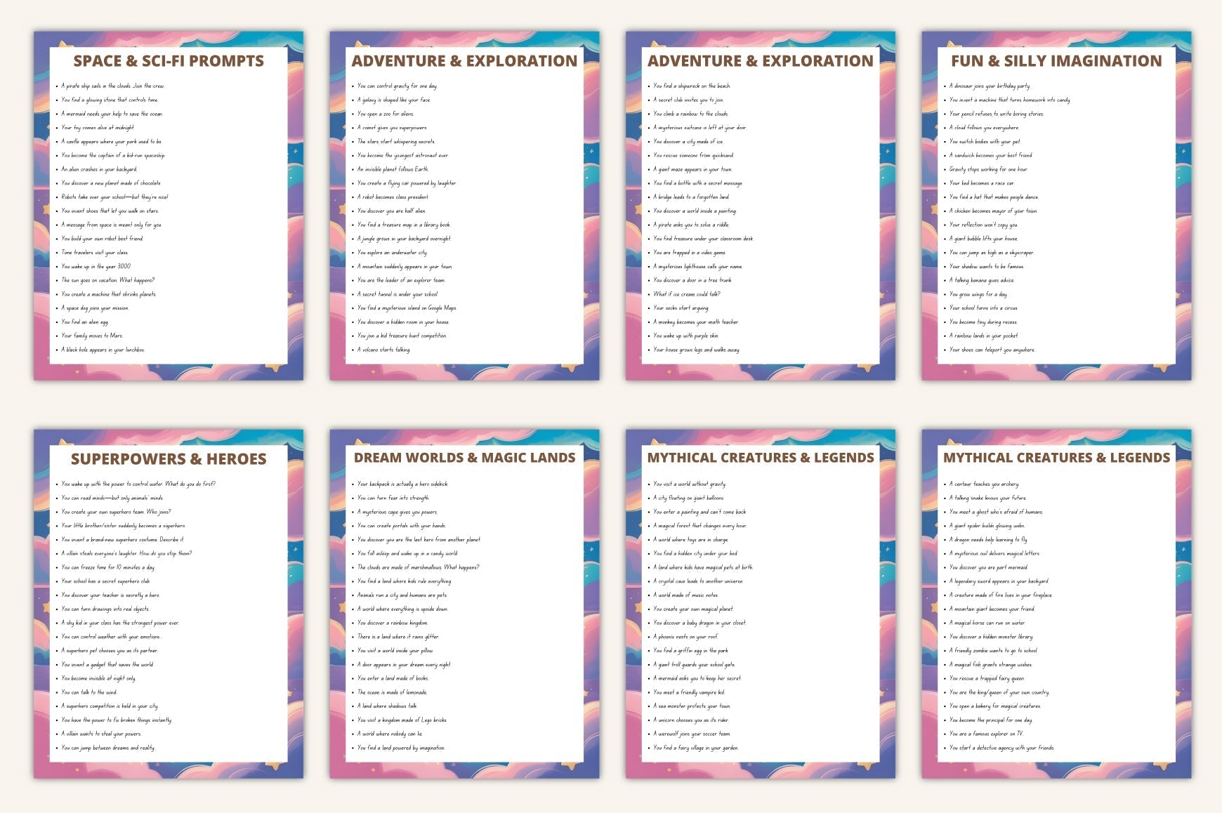Kids Imagination Prompts