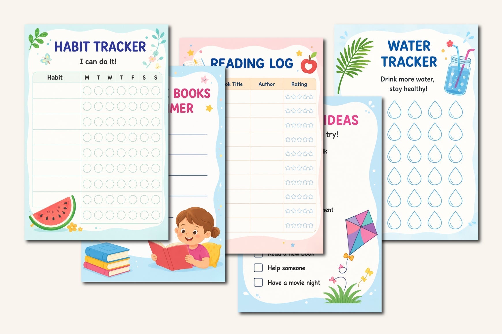Summer Activity For Kids Planner