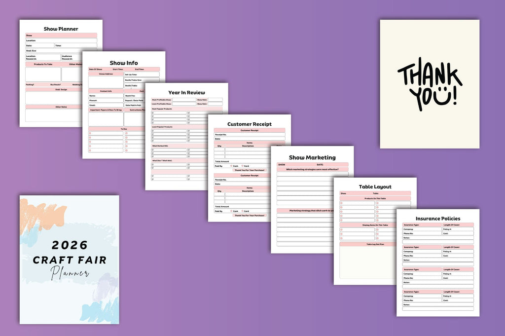 Craft Fair Planner Guide