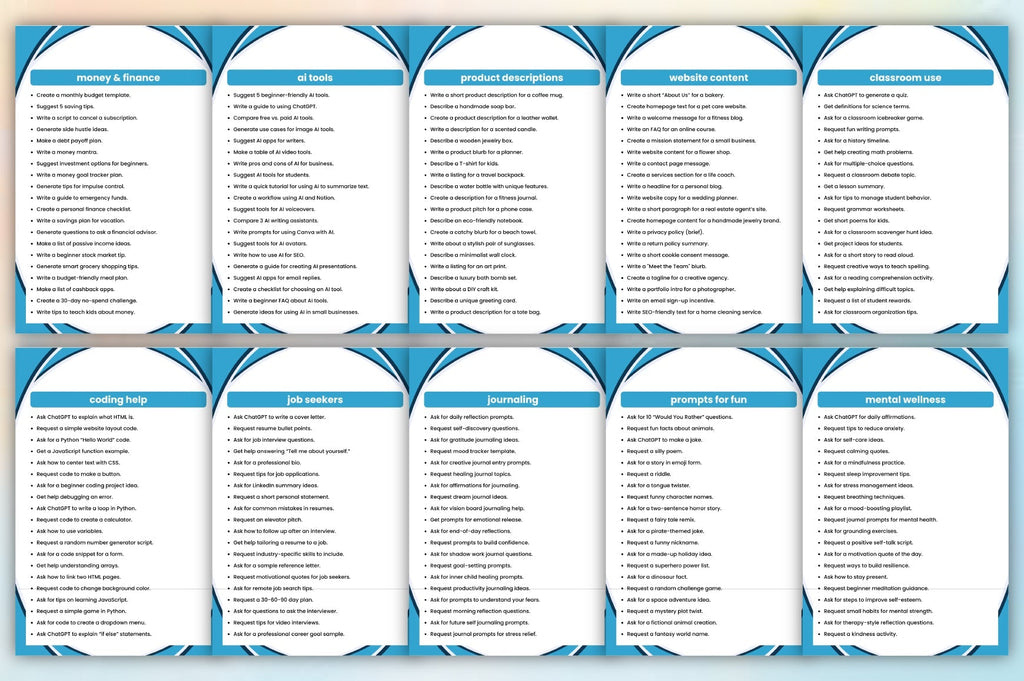 The ChatGPT Guide for Beginners Planner
