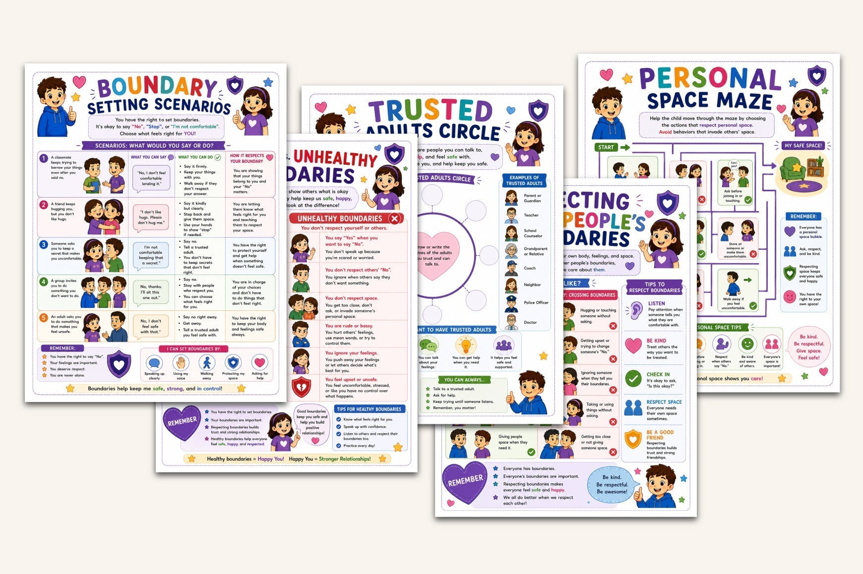 Healthy Boundaries For Kids Workbook