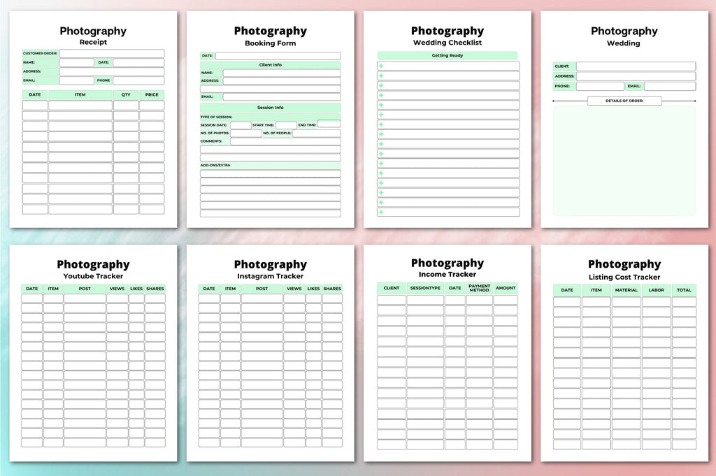 Photography Planner