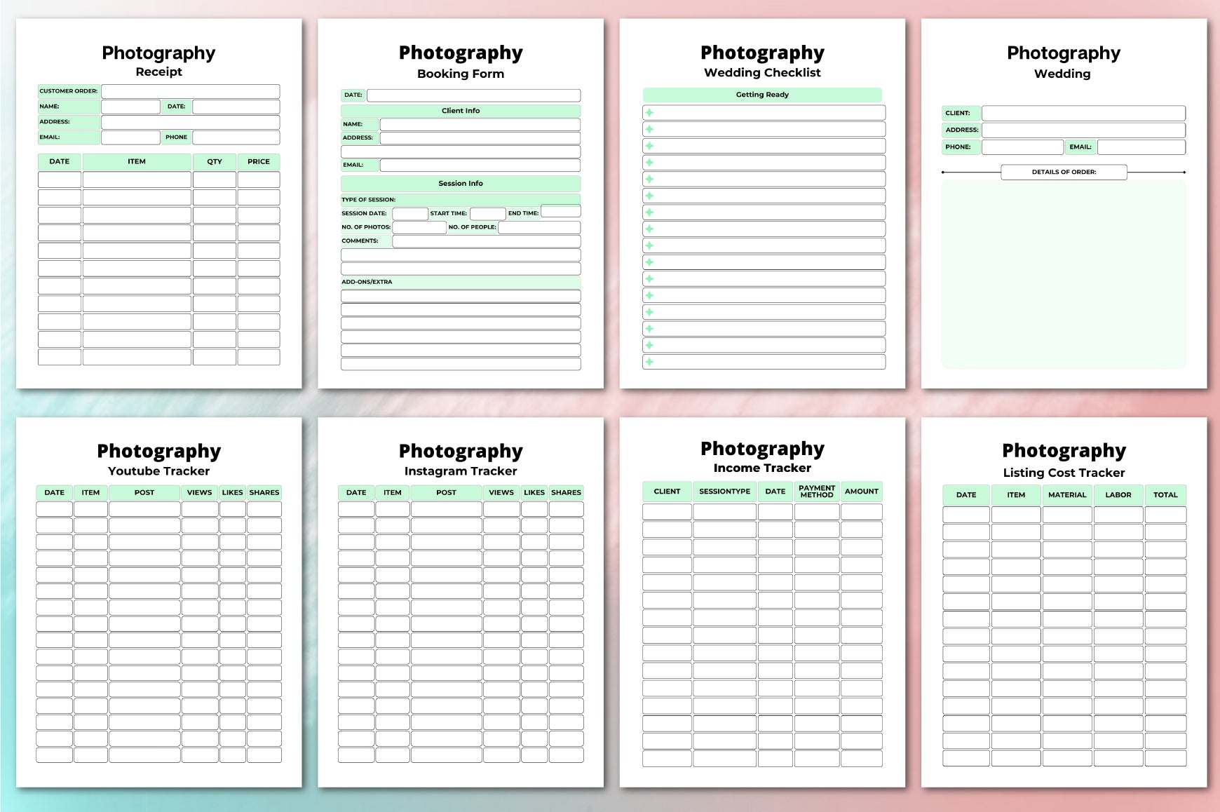 Photography Planner