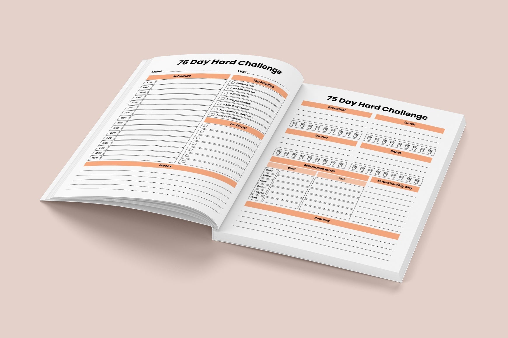 Day Hard Challenge Progress Journal