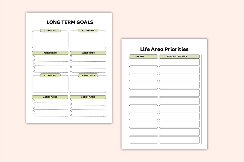 Peak Goal Setting Planner