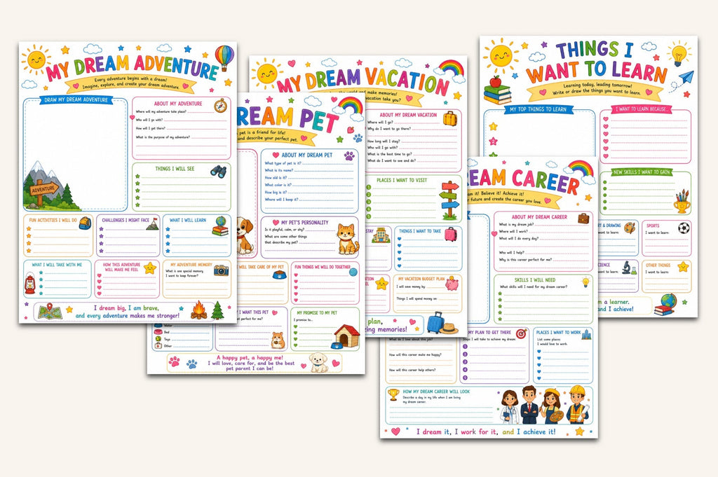 Kids Vision Board Workbook