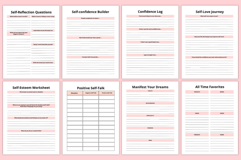 Self Confidence Planner
