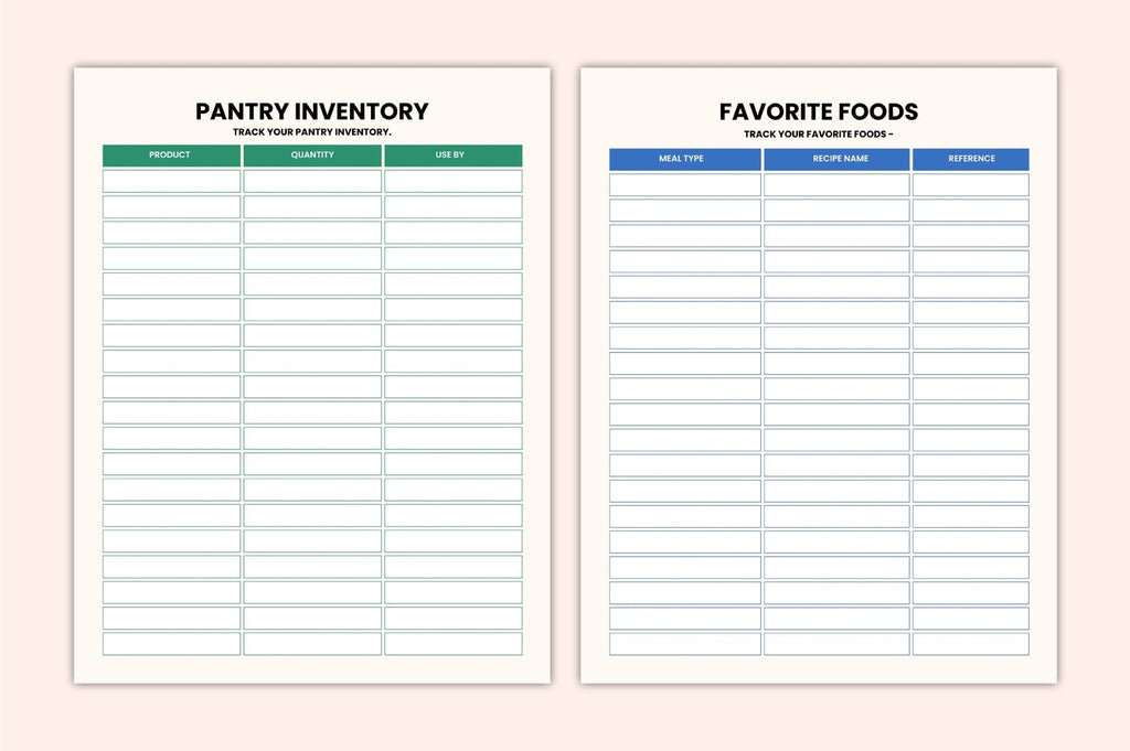 Meal Prep Journal for Easy Planning