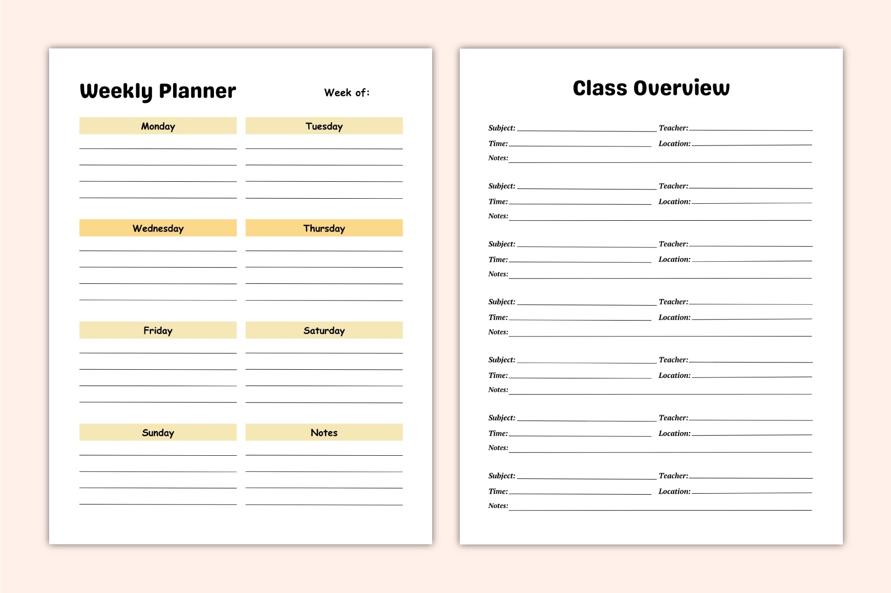 School Readiness Planner