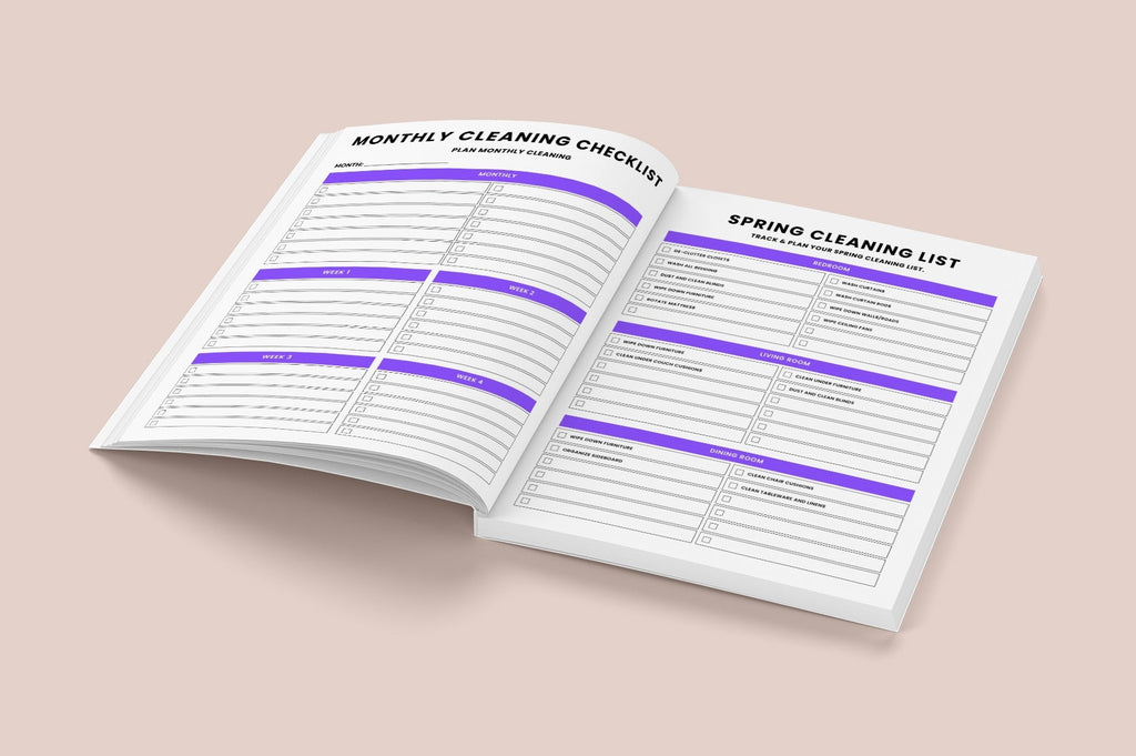 ADHD Cleaning Planner for Effective Organization Printable Pages