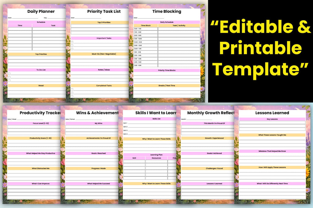 Gratitude Growth Planner