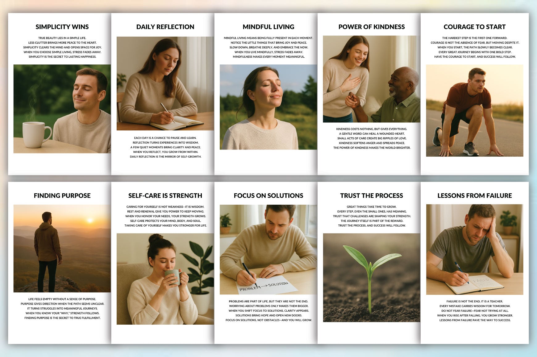 Self Reflection Guidebook Planner