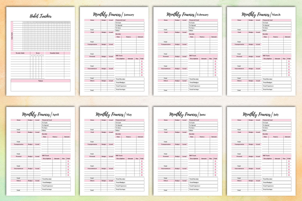 Undated Planner for Organization and Productivity