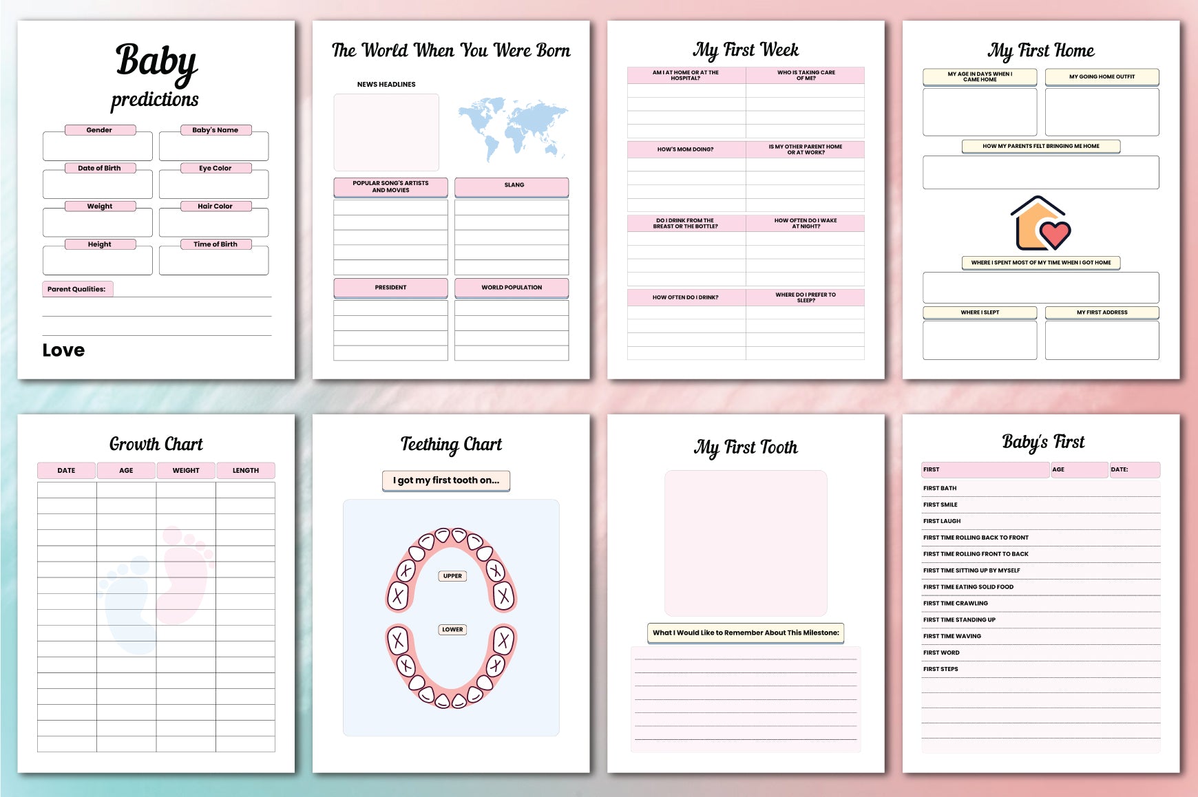 Baby Memory Planner