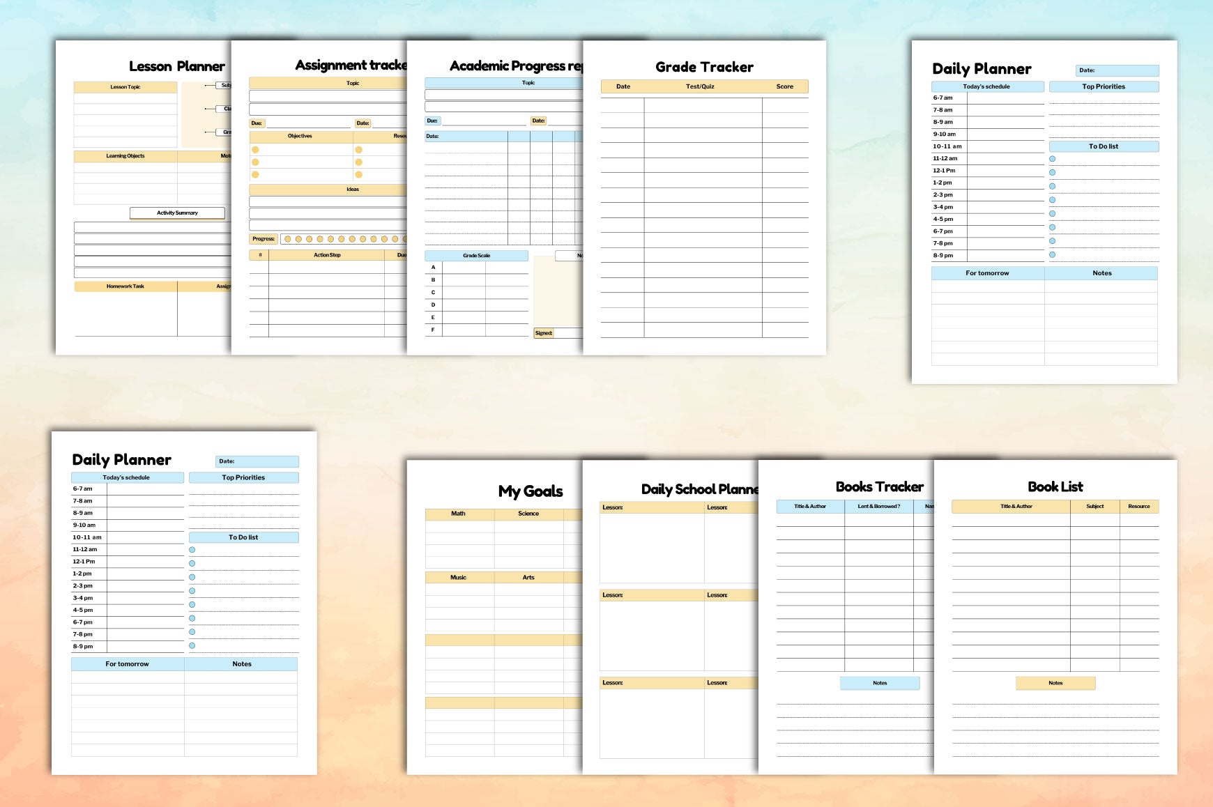 Back to School Planner
