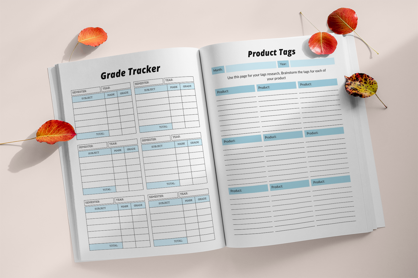 Daily Productivity Focus Goal Planner