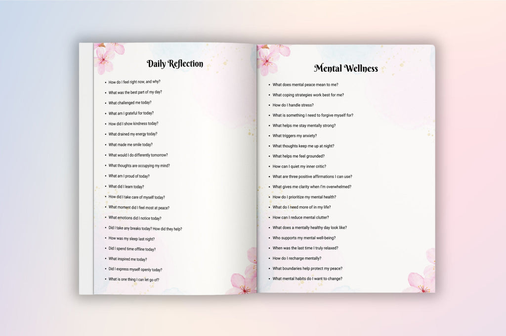 Self Care Prompts for Personal Wellbeing