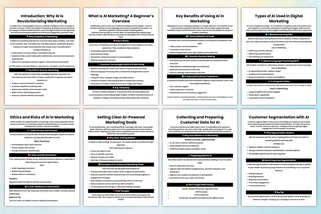AI Marketing Strategy Guide Planner