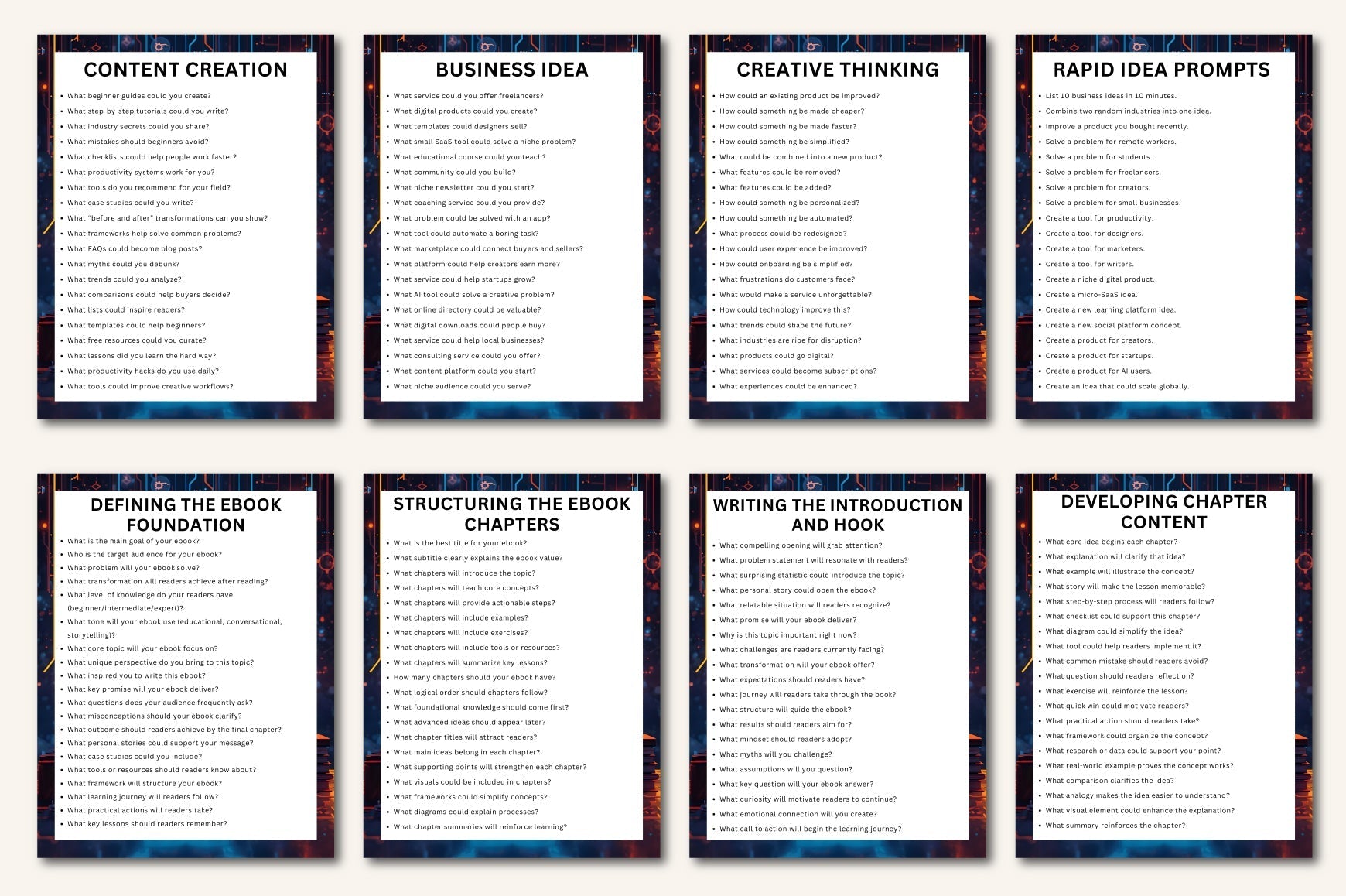 Ebook Creation AI Prompts