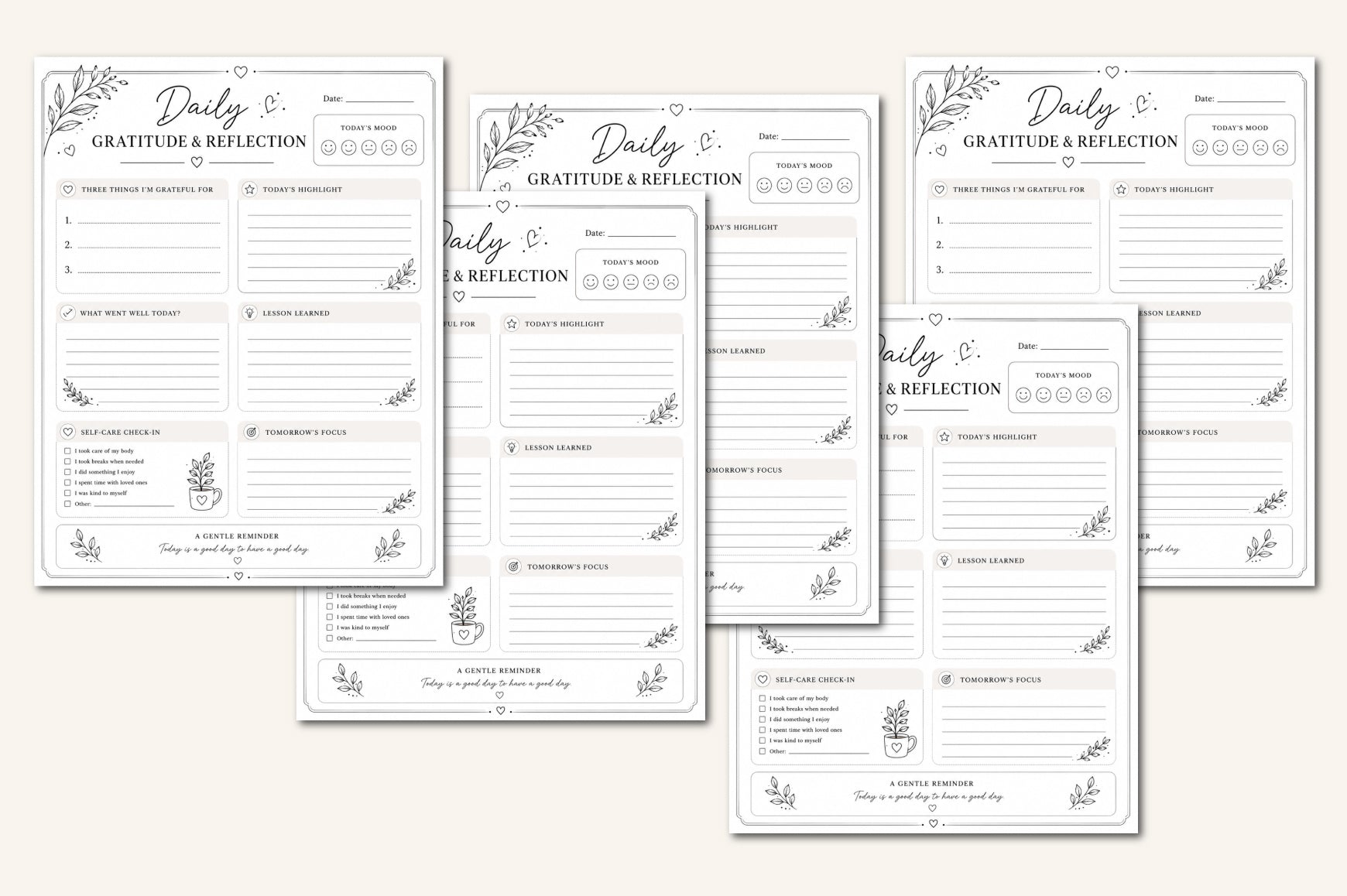 Gratitude And Reflection Planner