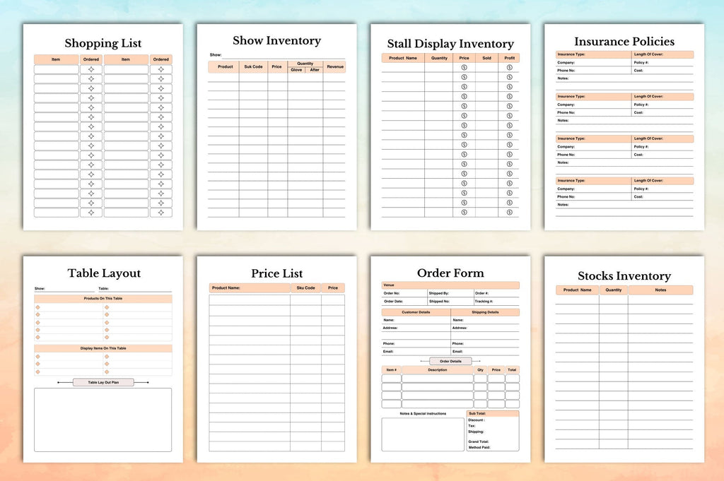 Craft Fair Planner