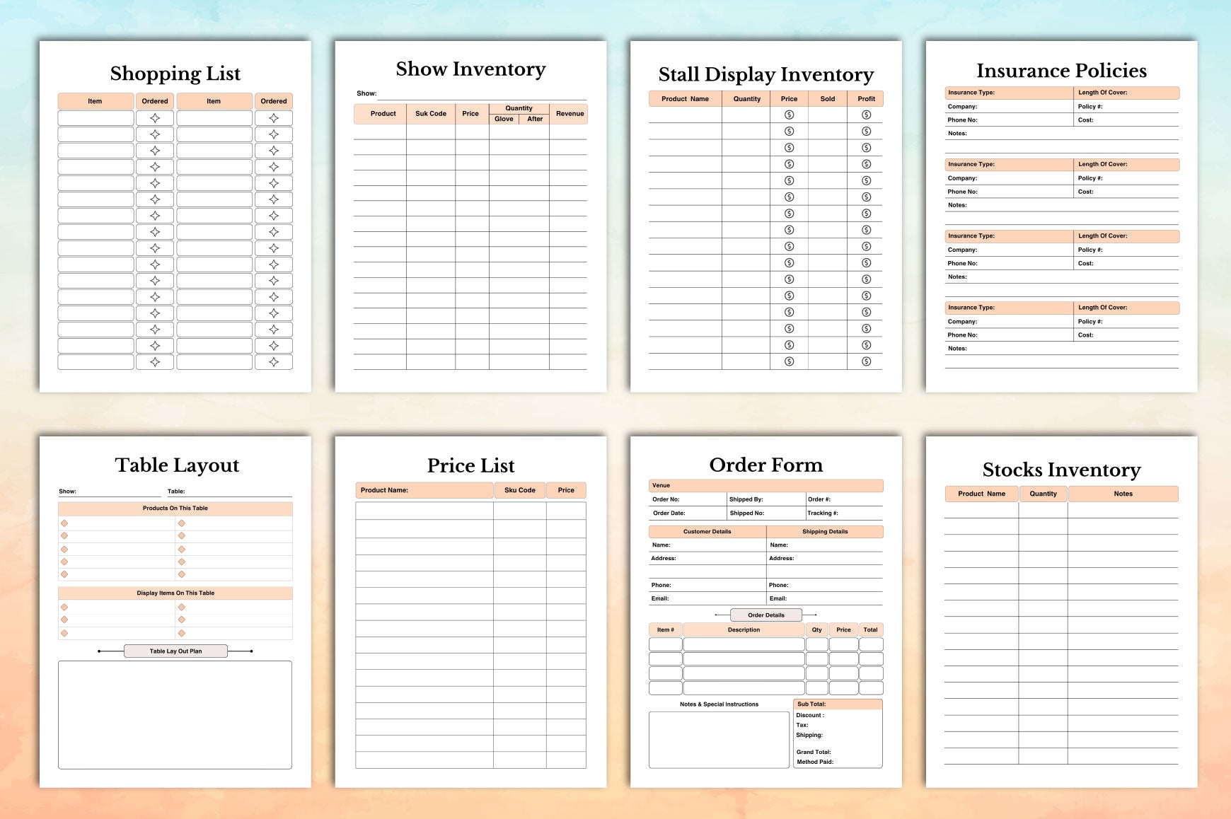Craft Fair Planner