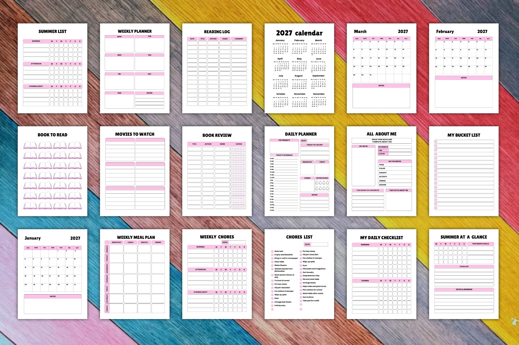 Summer Planner for Kids