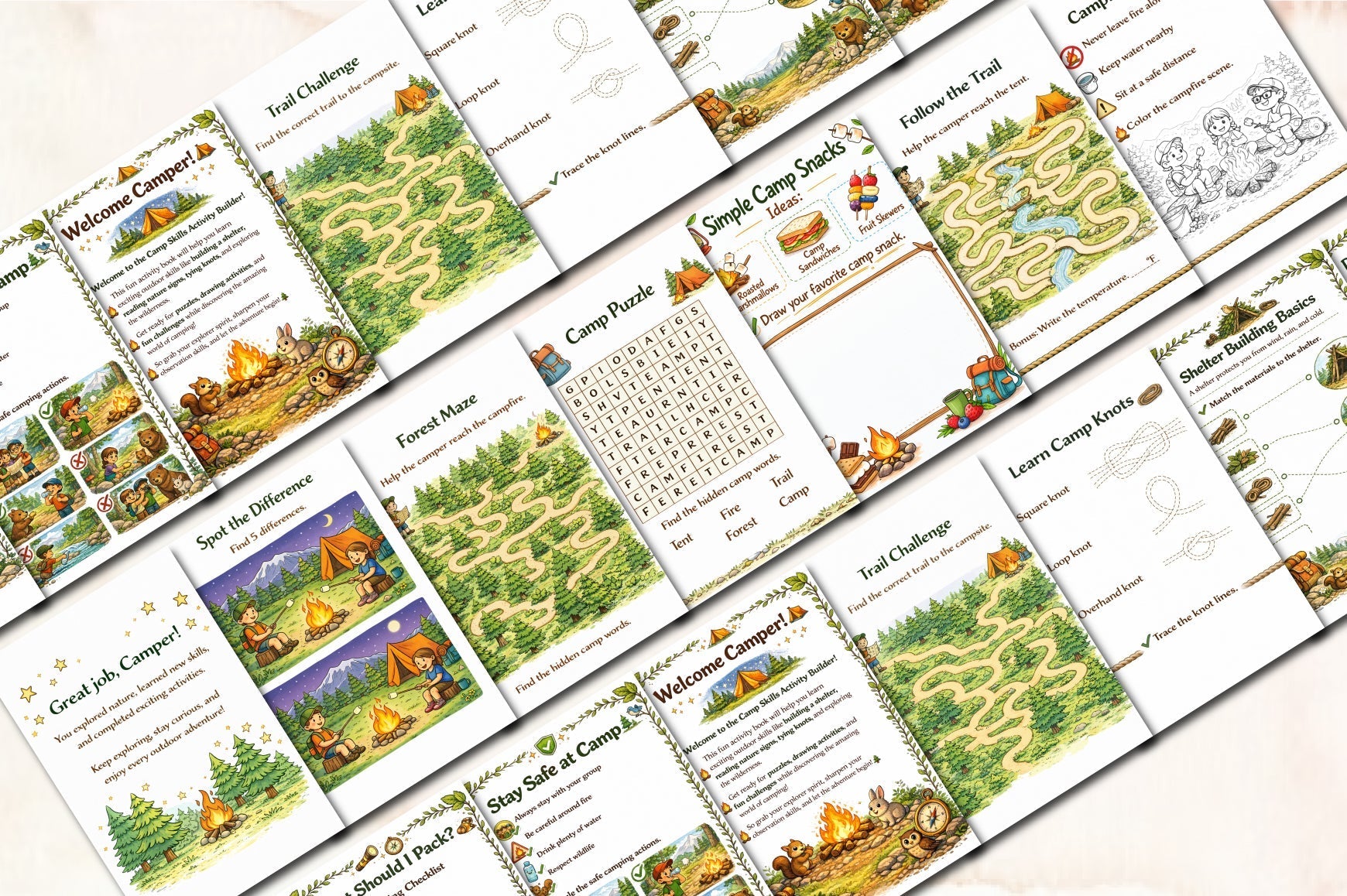 Camp Skills Activity Planner Builder