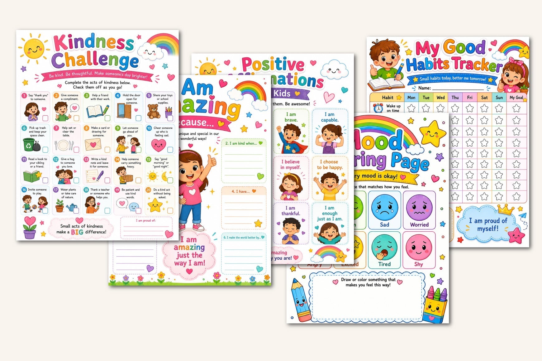 Happy Hearts For Kids Planner