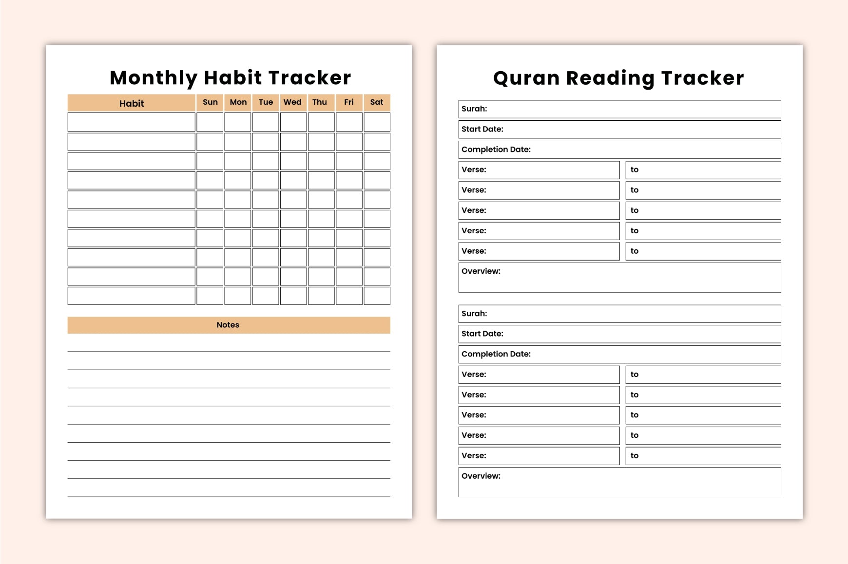 Ramadan Worship Planner Guide