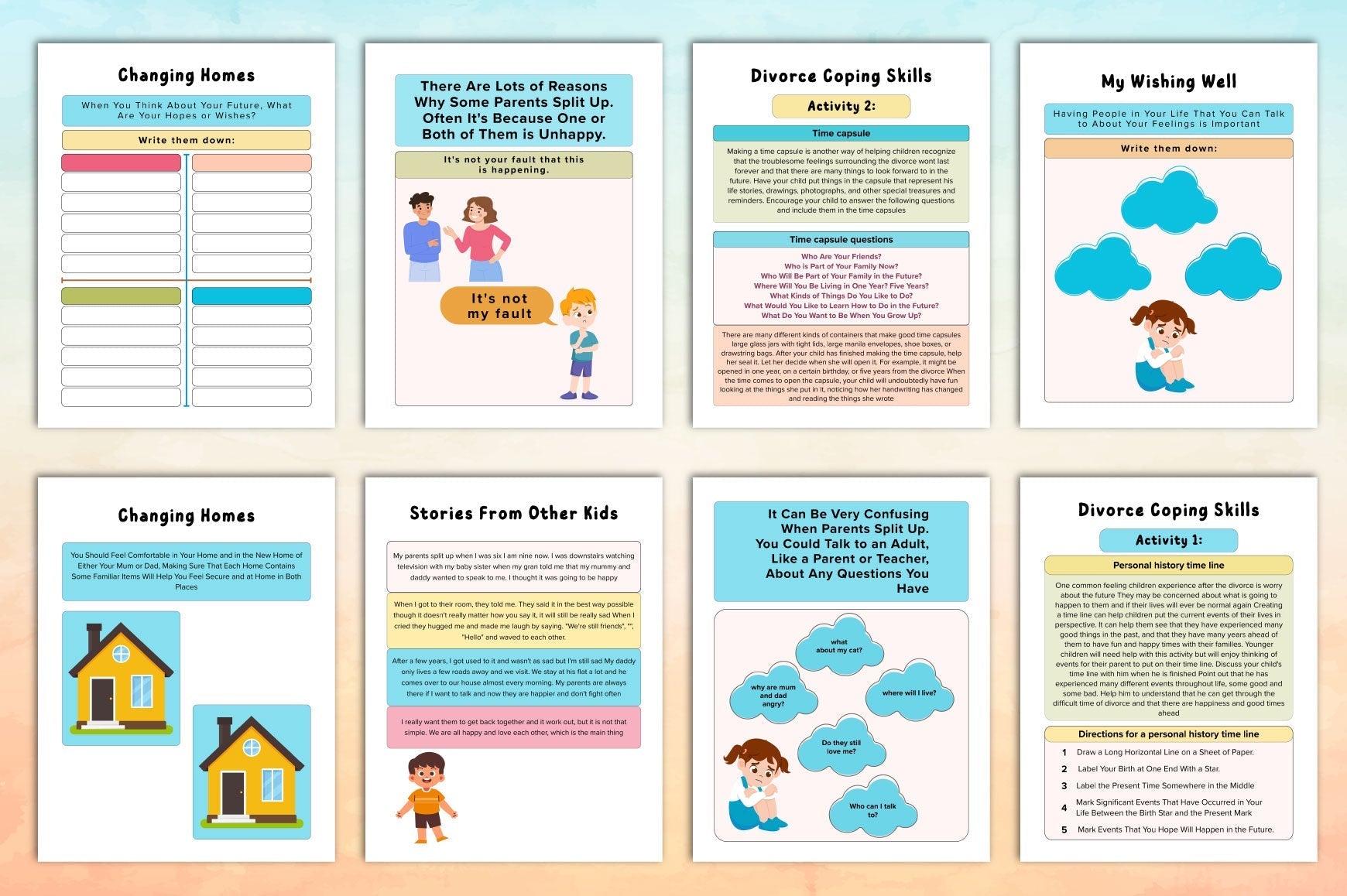 Coping With Divorce: Kids Planner