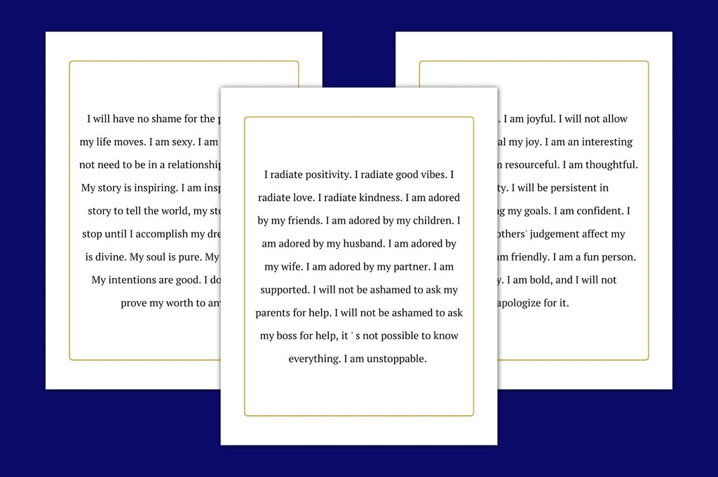 Positive Affirmations Planner for Women