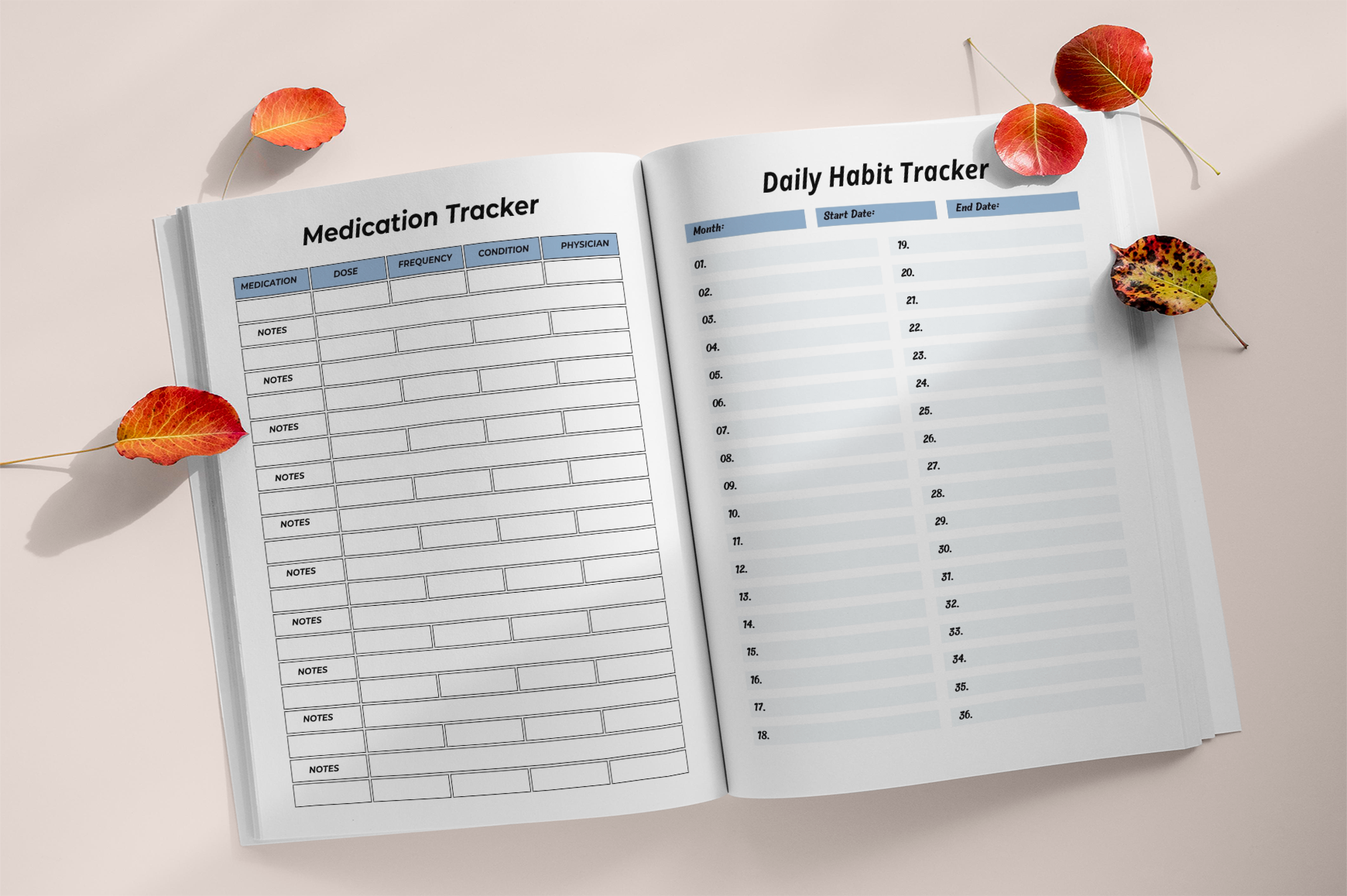 Health Monitoring Medical Workbook