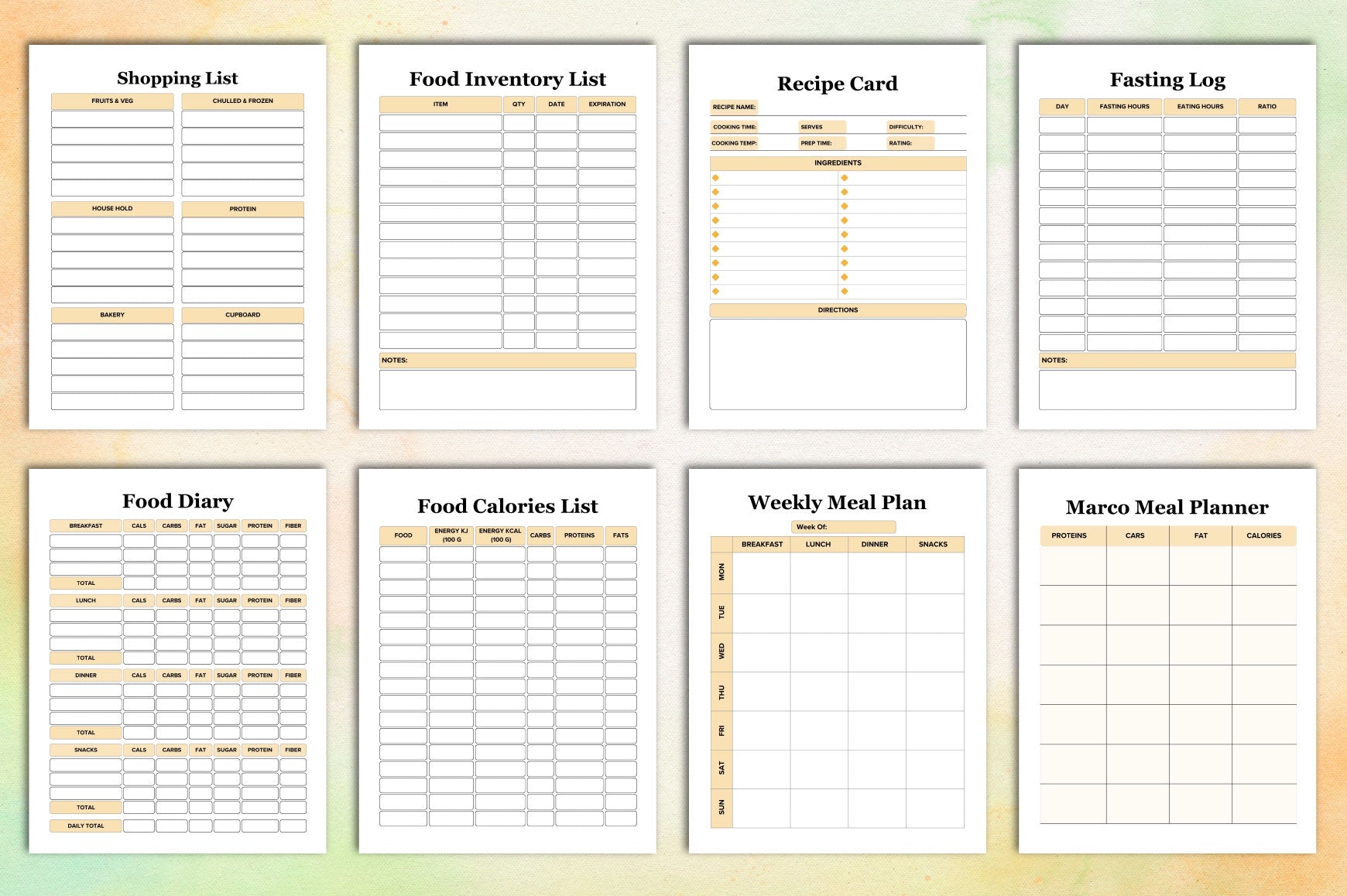 My Food Planner
