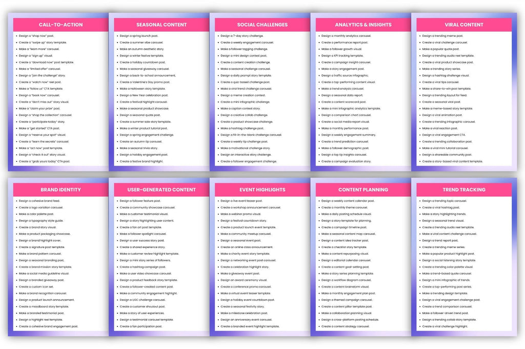 Social Media Prompts