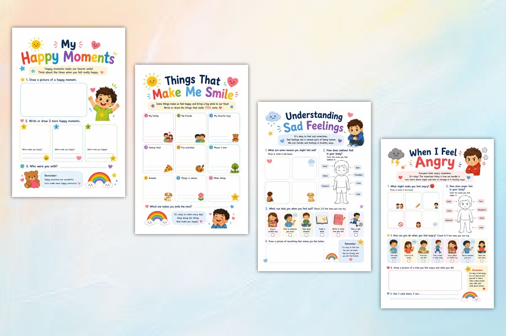 Emotional Growth For Kids Workbook