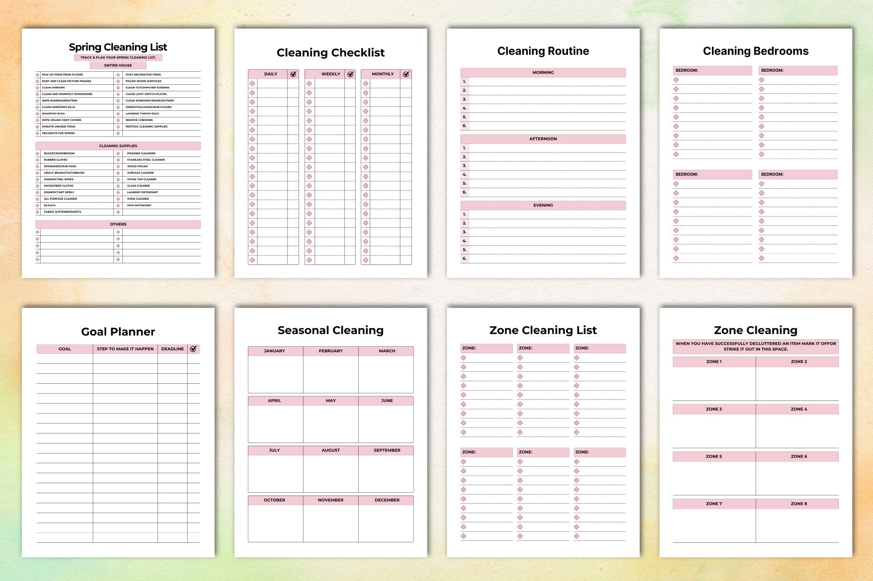 Cleaning Planner Guide
