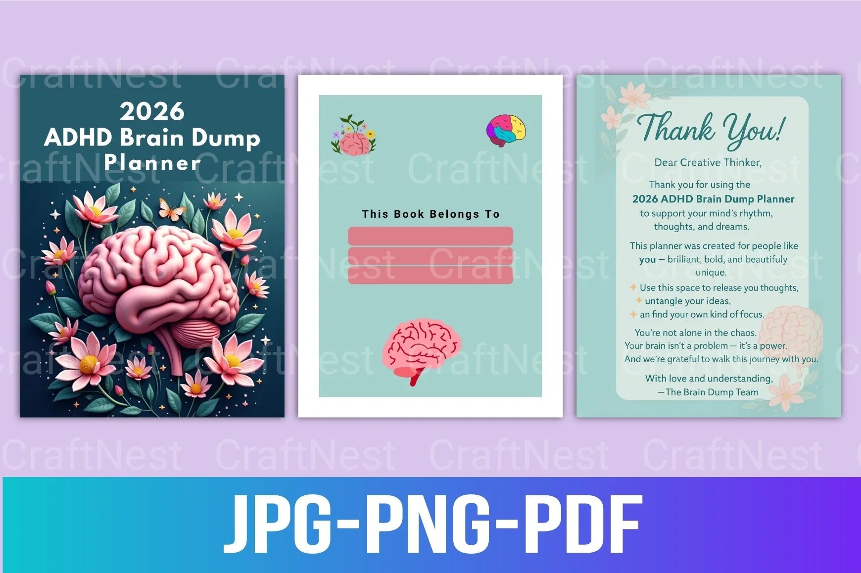 ADHD Printable Planner task prioritization and focus worksheets