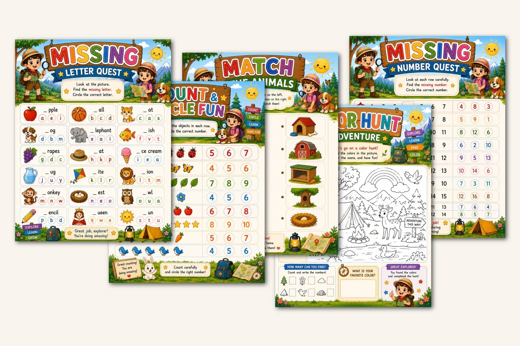 Kids Daily Adventure Book