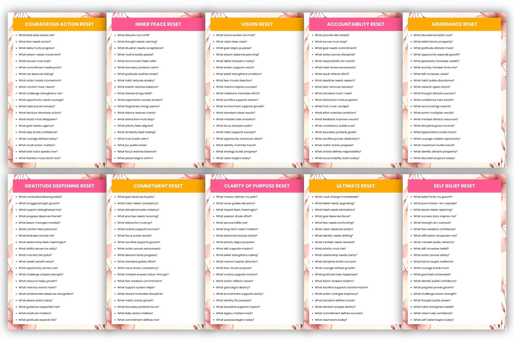 Mindset Reset Prompts for Personal Growth