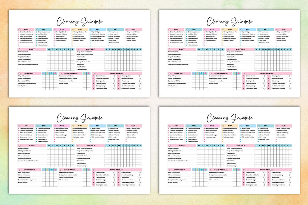 Cleaning Schedule Planner