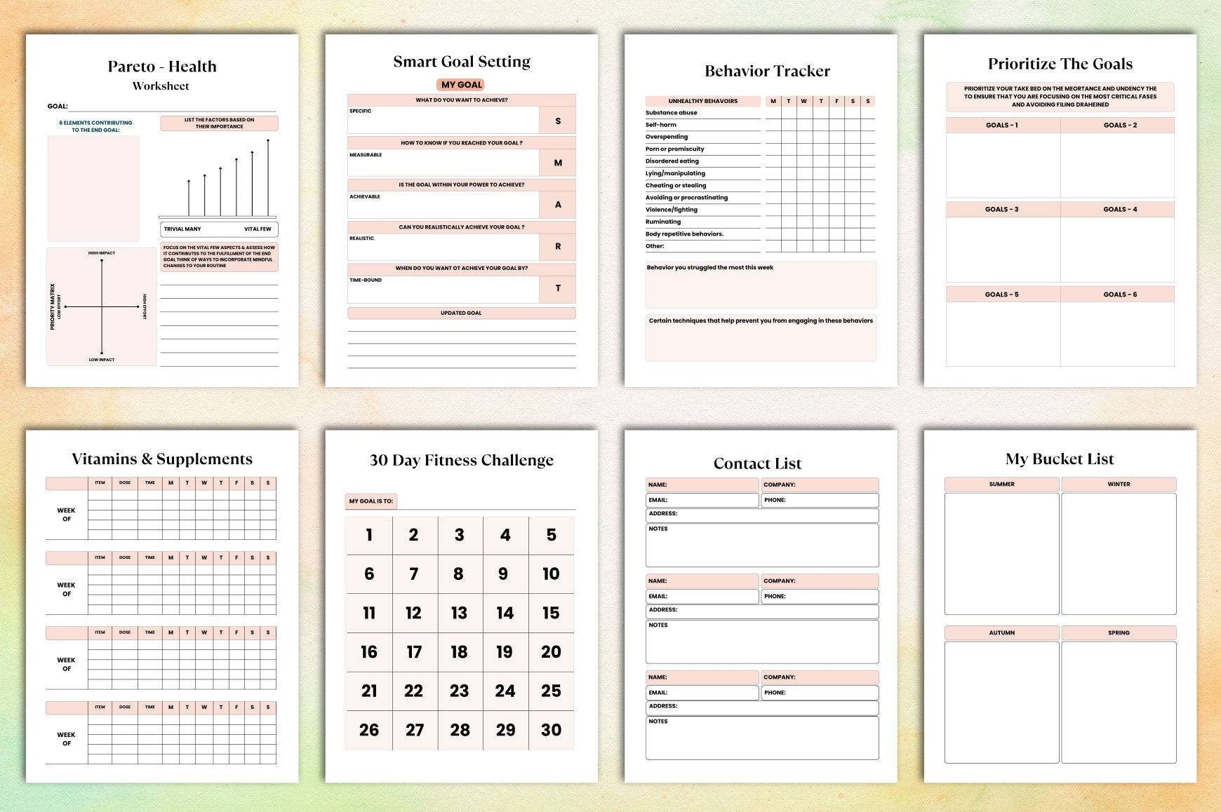 Mental Burnout Workbook for Recovery and Wellness