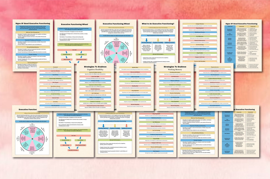 Autism Executive Functioning Planner printable PDF for routines and planning