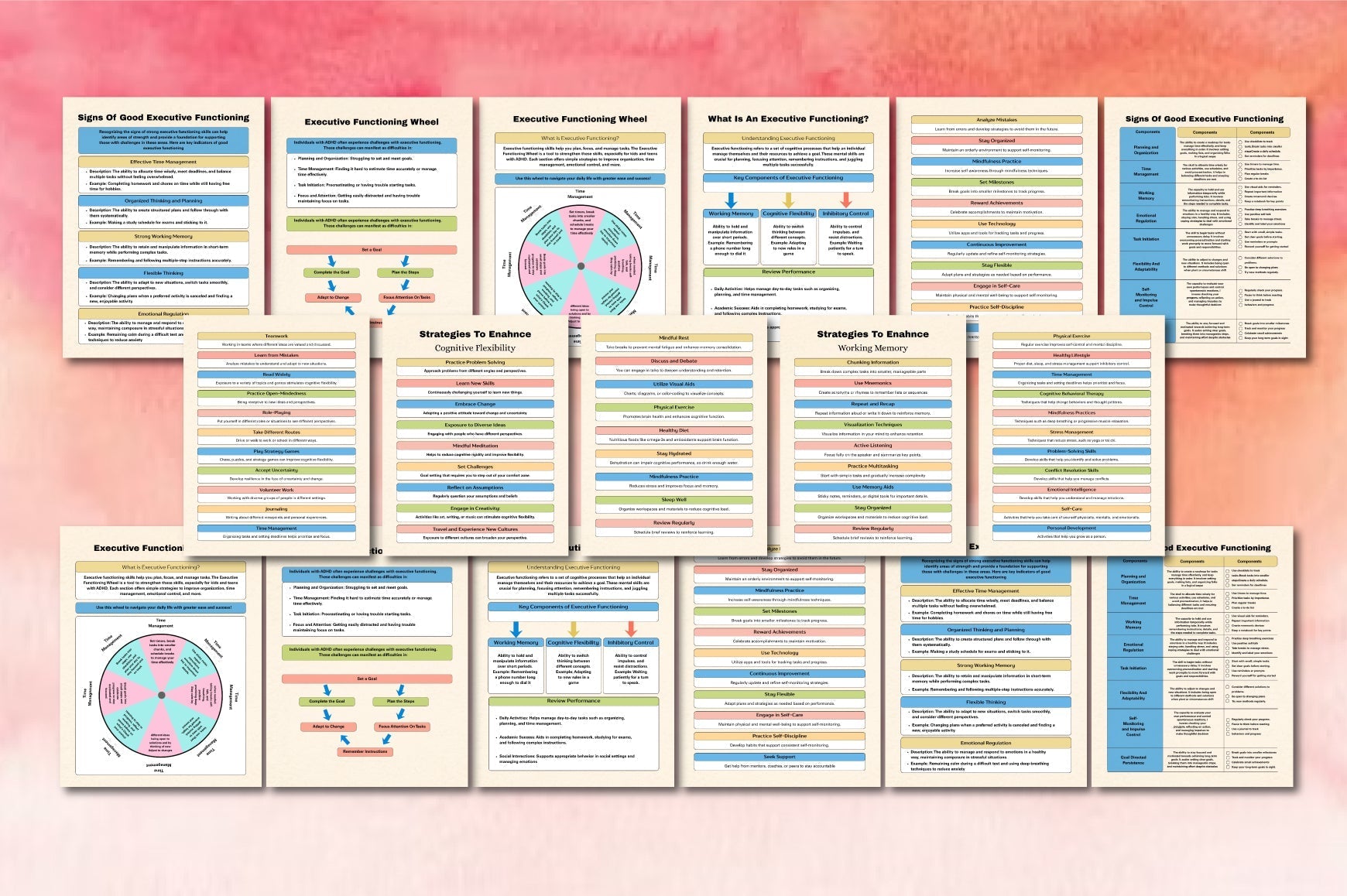 Autism Executive Functioning Planner printable PDF for routines and planning