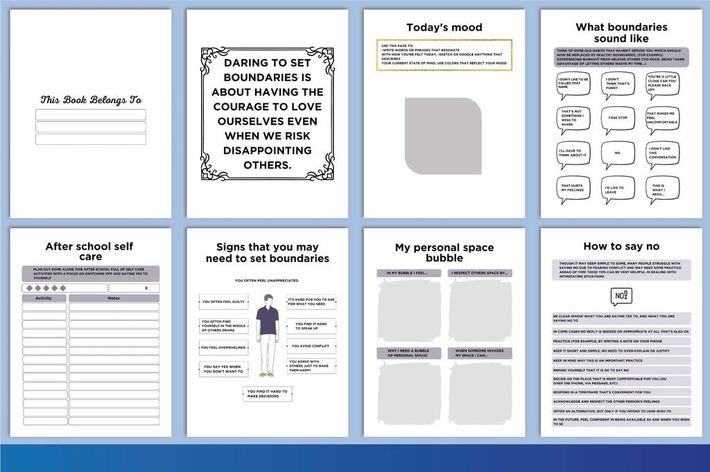 Teen Boundaries Workbook for Personal Growth